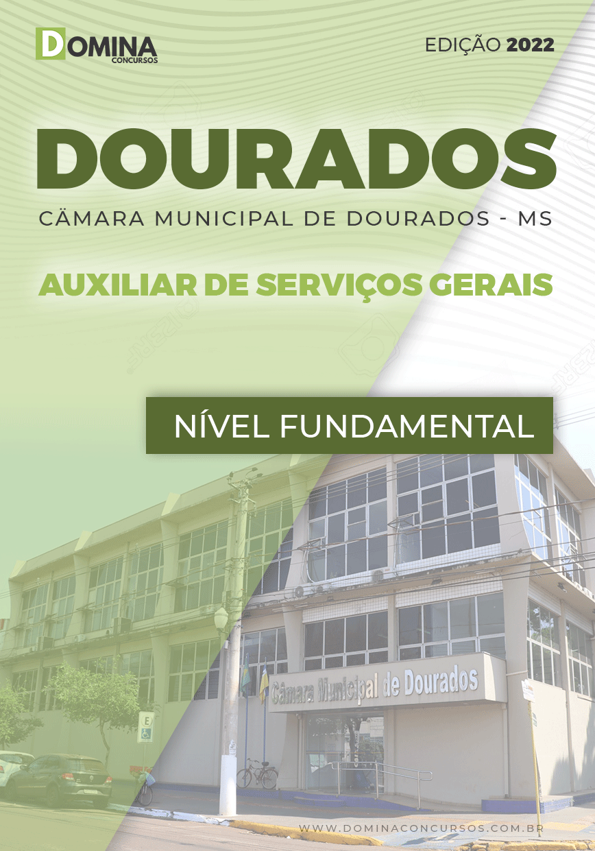 Apostila Câmara Dourados MS 2022 Auxiliar Serviços Gerais