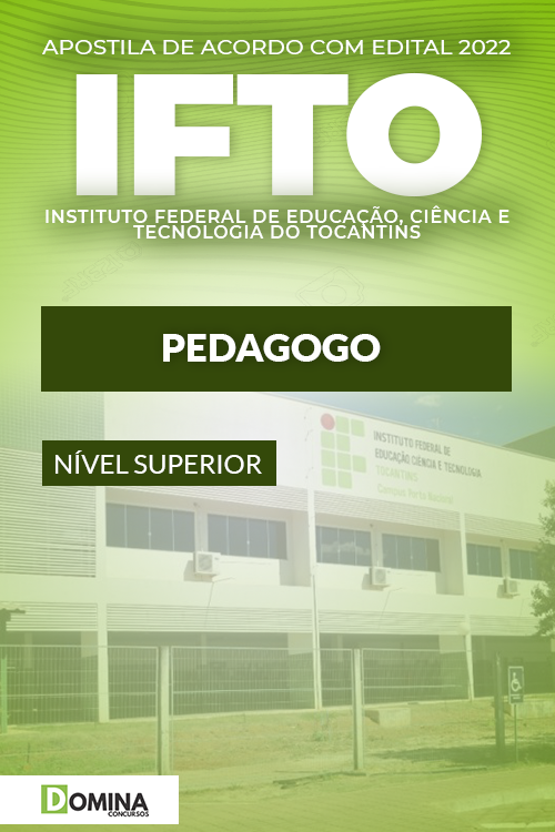 Apostila Digital Concurso Público IFTO 2022 Pedagogo