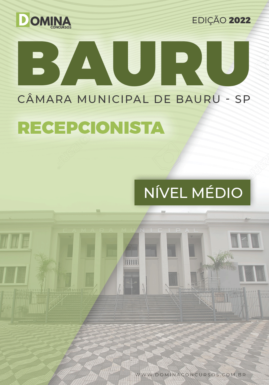 Apostila Concurso Câmara Bauru SP 2022 Recepcionista