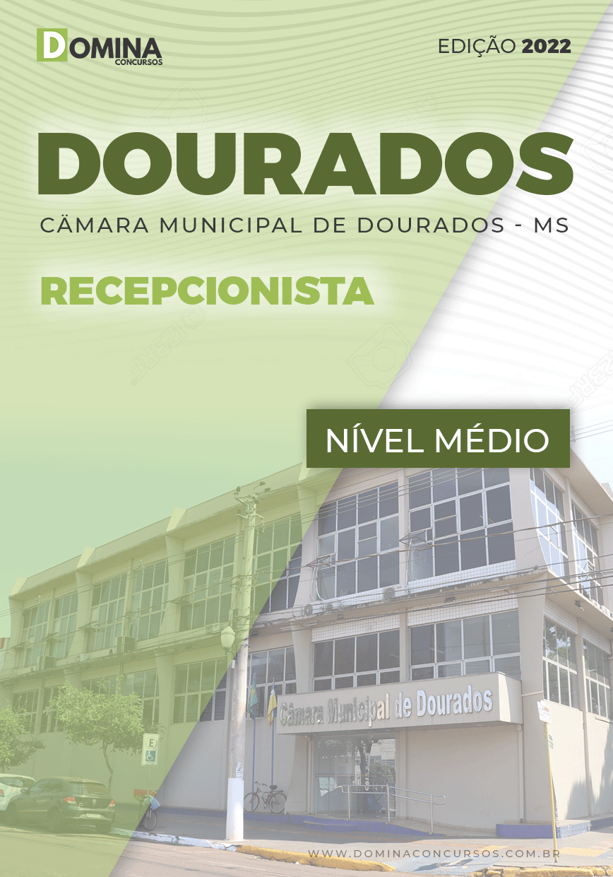 Apostila Digital Câmara Dourados MS 2022 Recepcionista