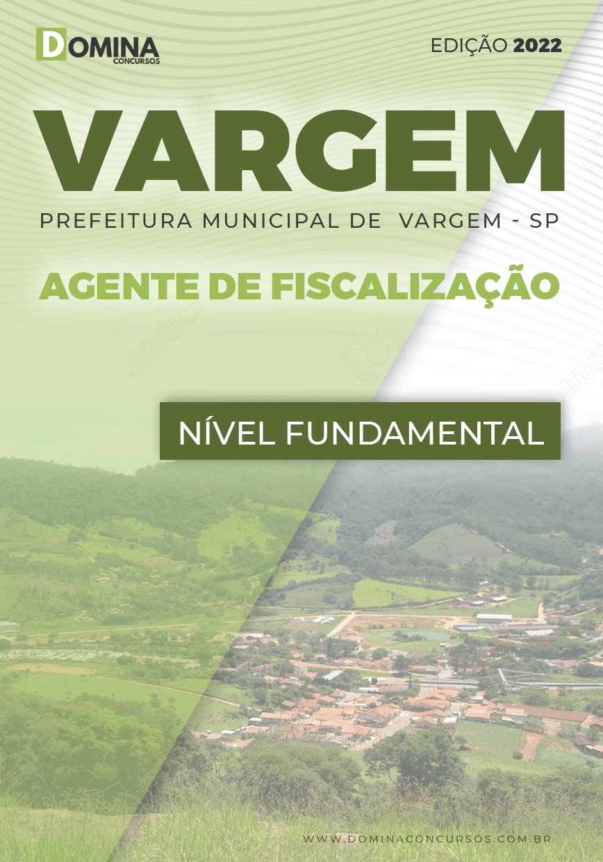 Apostila Digital Pref Vargem SP 2022 Agente Fiscalização