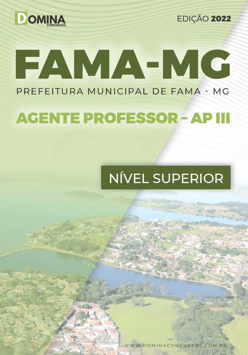 Apostila Pref Fama MG 2022 Agente Professor APIII