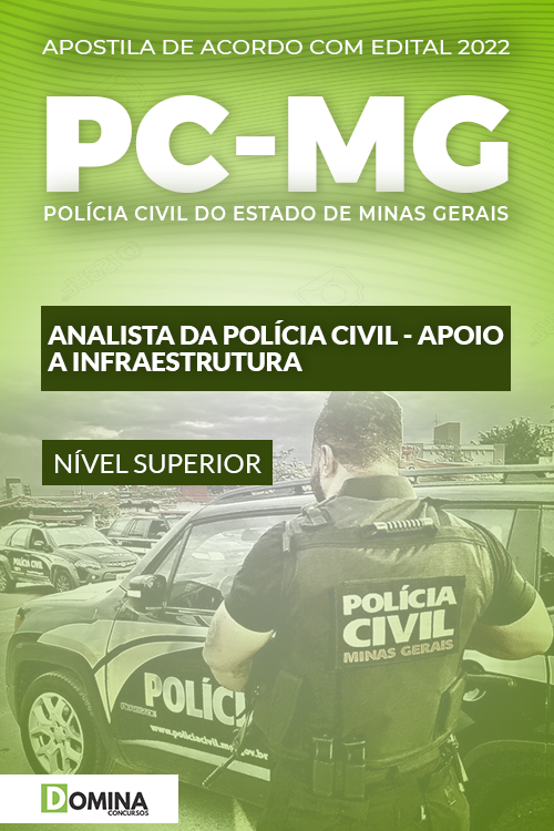 Apostila Concurso PC MG 2022 Analista Apoio à Infraestrutura