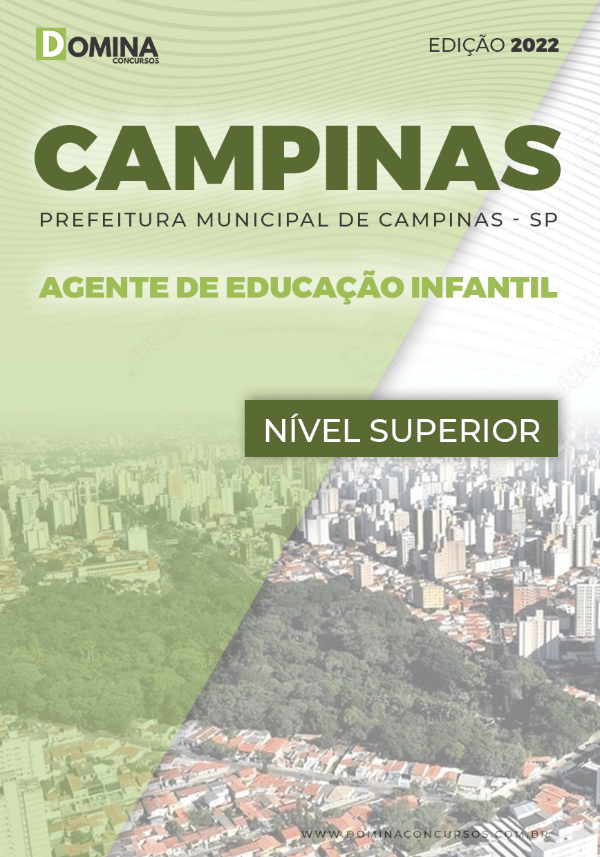 Apostila Pref Campinas SP 2022 Agente Educação Infantil