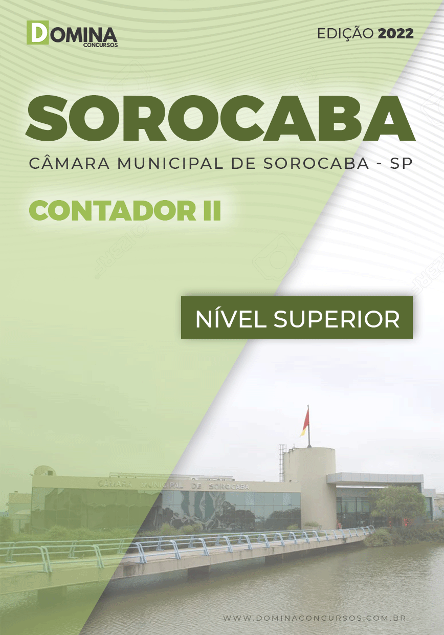 Apostila Concurso Câmara Soracaba SP 2022 Contador II