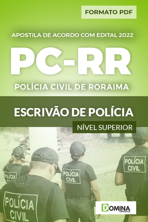 Apostila Digital Concurso PC RR 2022 Escrivão Polícia