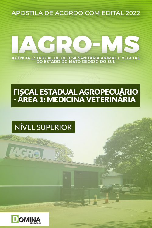 Apostila IAGRO MG 2022 Fiscal Agrop. Medicina Veterinária