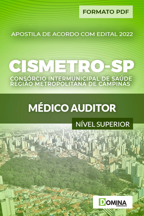 Apostila Digital CISMETRO SP 2022 Médico Auditor