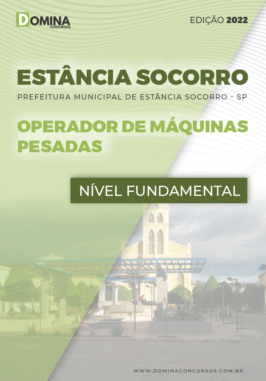 Apostila Pref Estância Socorro SP 2022 Op. Máquinas Pesadas