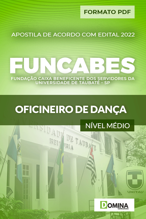 Apostila Concurso Funcabes SP 2022 Oficineiro Dança