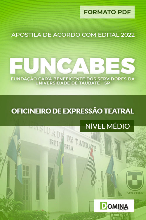 Apostila Funcabes SP 2022 Oficineiro Expressão Teatral