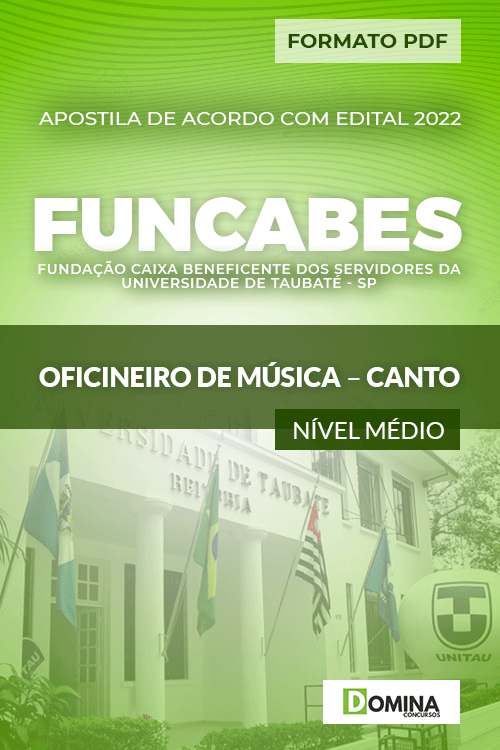 Apostila Funcabes SP 2022 Oficineiro Música Canto