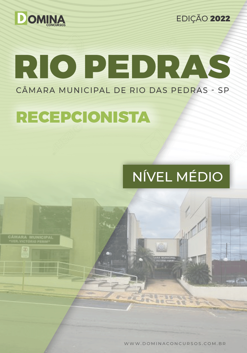 Apostila Câmara Rio Das Pedras SP 2022 Recepcionista