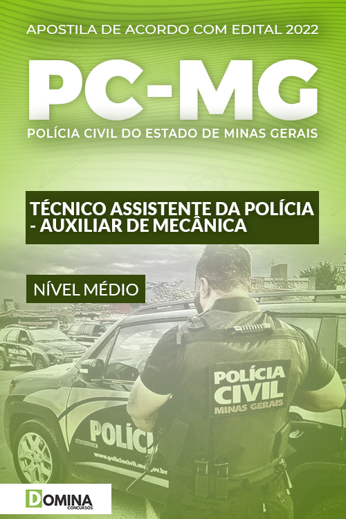 Apostila Concurso PC MG 2022 Técnico Auxiliar de Mecânica