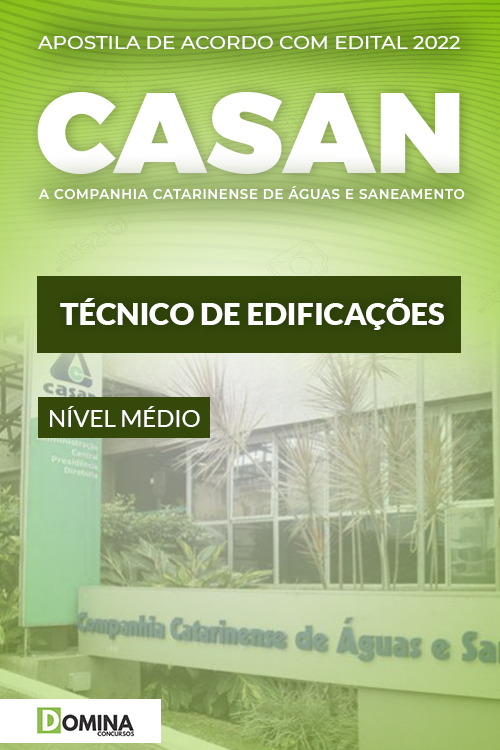 Apostila Concurso CASAN 2022 Técnico de Edificações