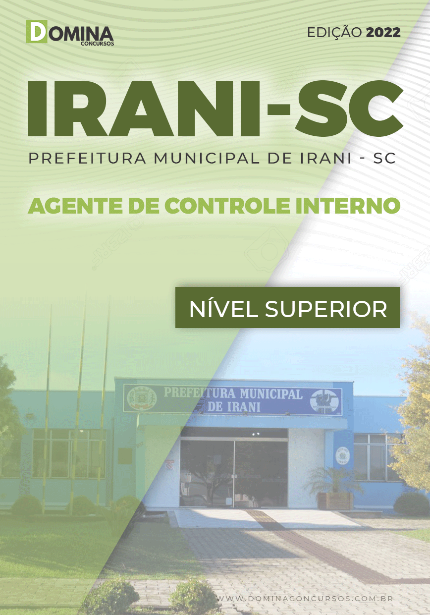 Apostila Digital Pref Irani SC 2022 Agente Controle Interno