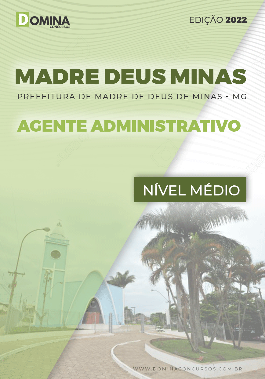 Apostila Pref Madre Deus Minas MG 2022 Agente Administrativo