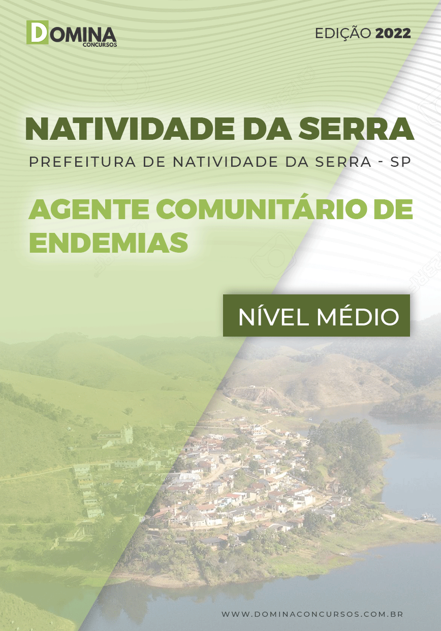 Apostila Pref Natividade Serra SP 2022 Agente Com. Endemias