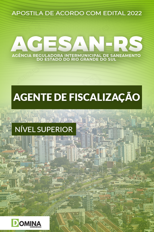 Apostila Concurso AGESAN RS 2022 Agente de Fiscalização