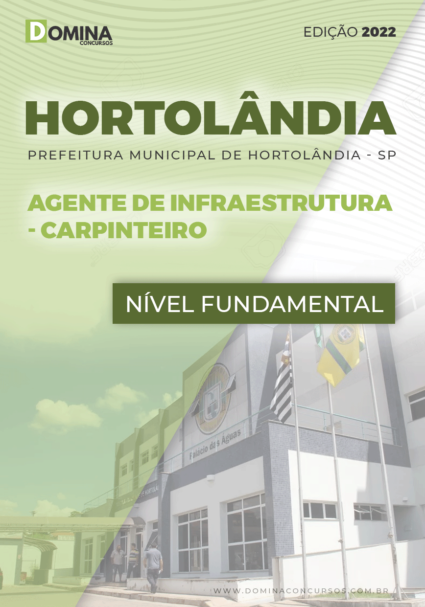 Apostila Pref Hortolândia SP 2022 Agente Infraest. Carpinteiro