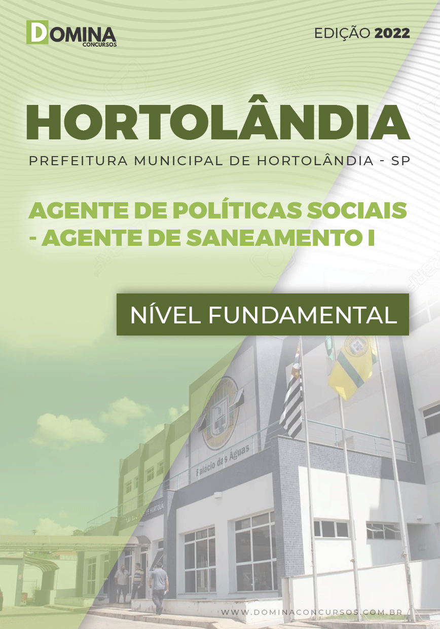 Apostila Pref Hortolândia SP 2022 A.P.S Agente Saneamento I