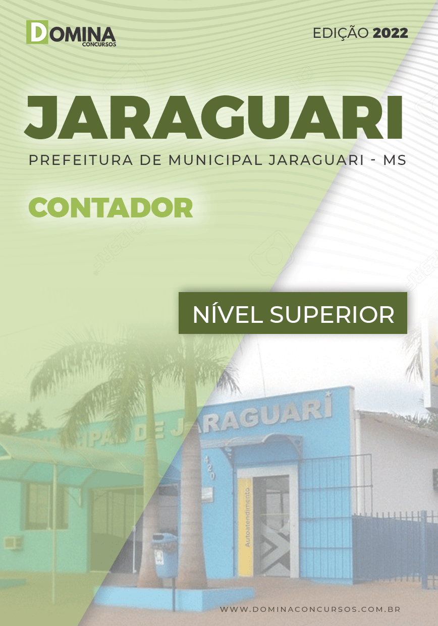 Apostila Digital Concurso Pref Jaraguari MS 2022 Contador