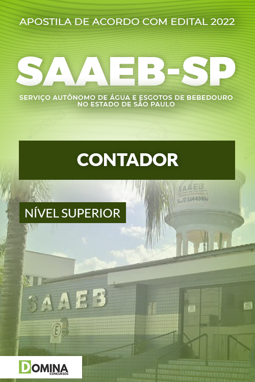 Apostila Concurso SAEEB Bebedouro SP 2022 Contador