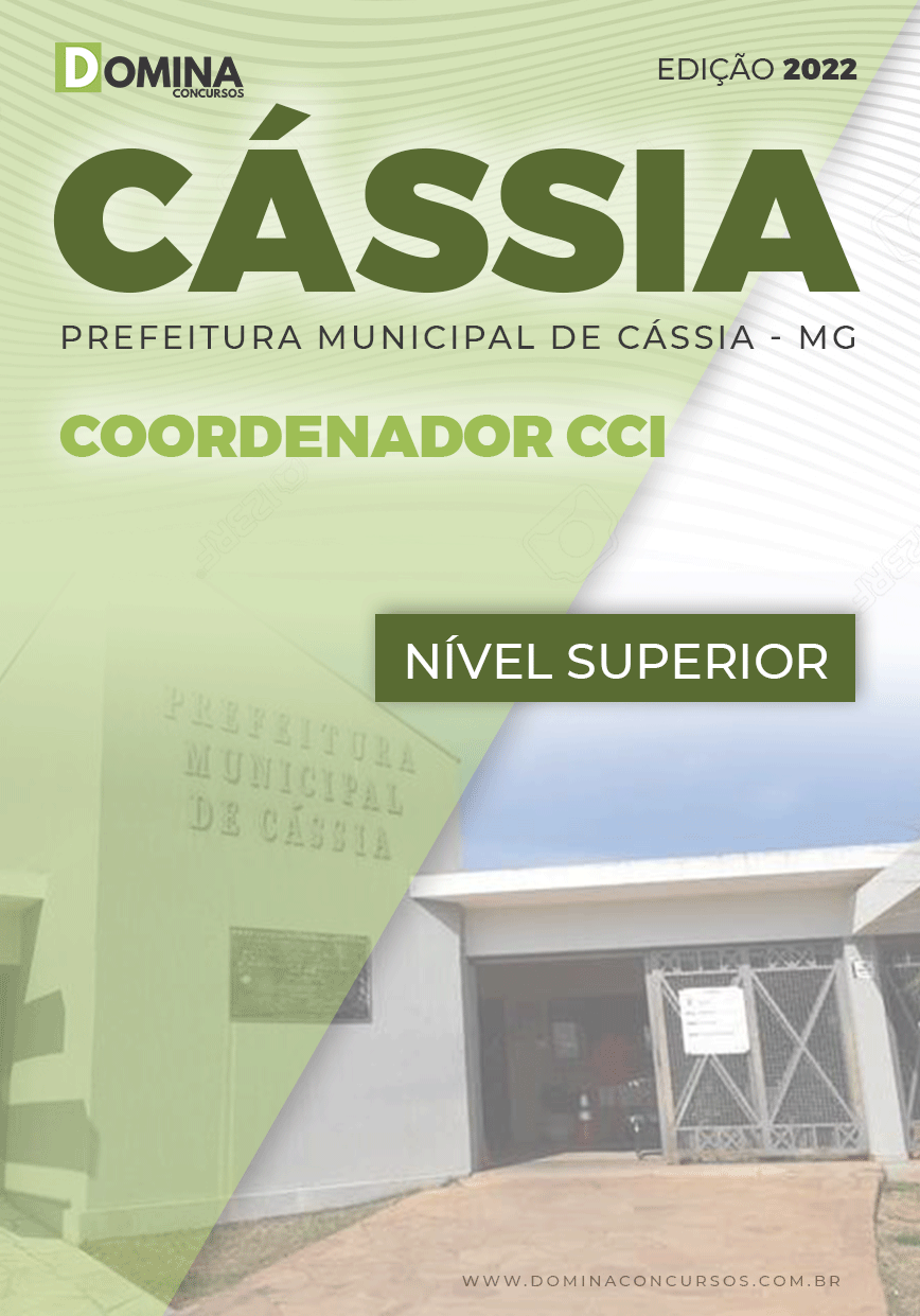 Apostila Digital Pref Cássia MG 2022 Coordenador CCI