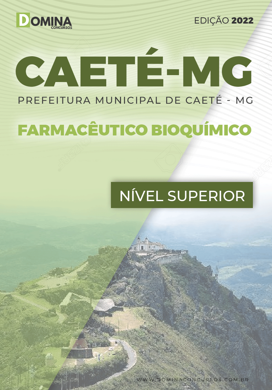 Apostila Pref Caeté MG 2022 Farmacêutico Bioquímico