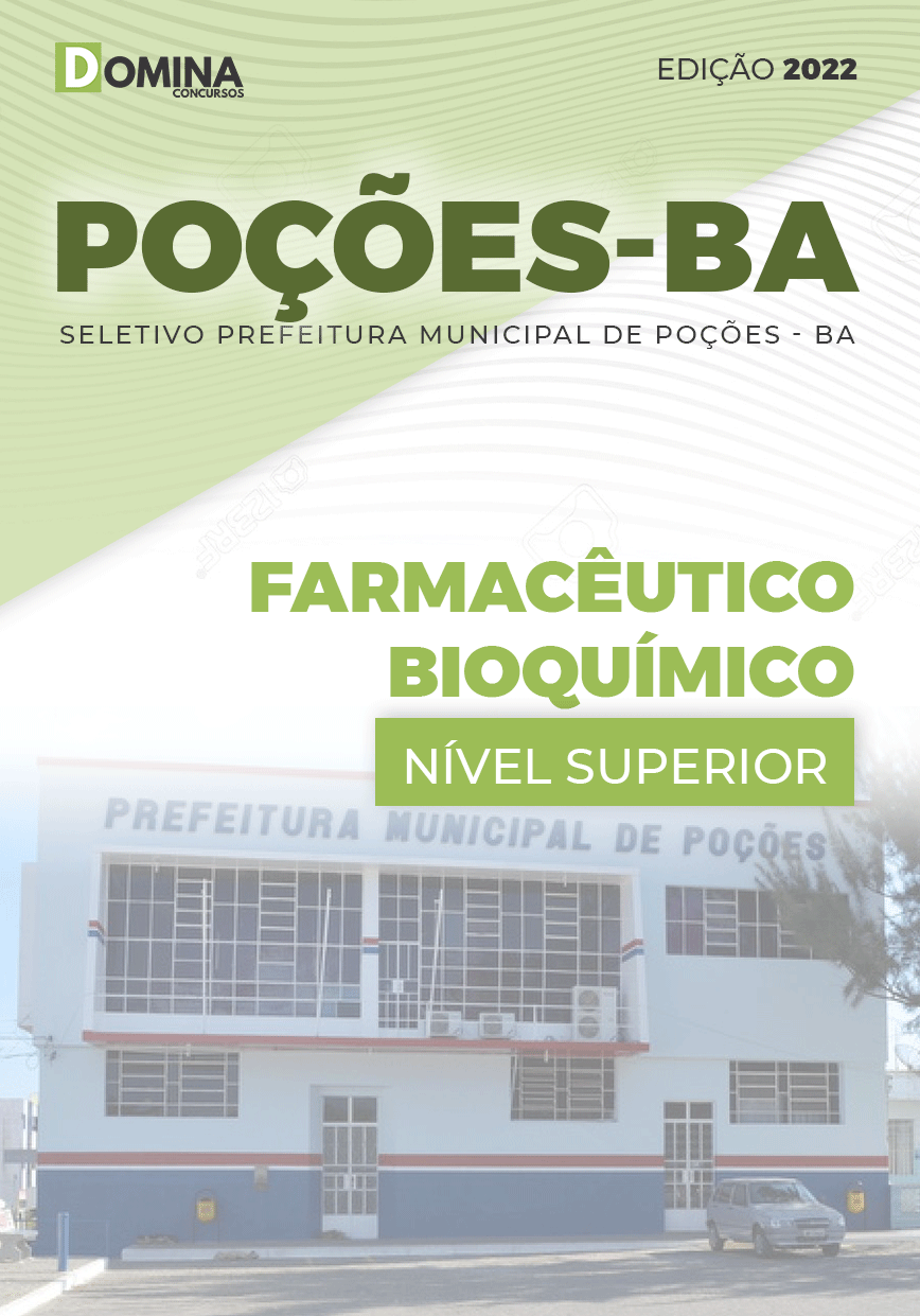 Apostila Pref Poções BA 2022 Farmacêutico Bioquímico