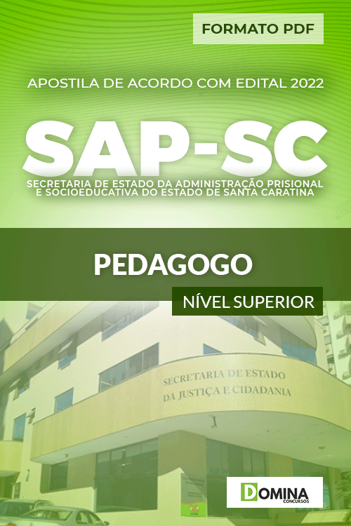 Apostila Digital Concurso SAP SC 2022 Pedagogo