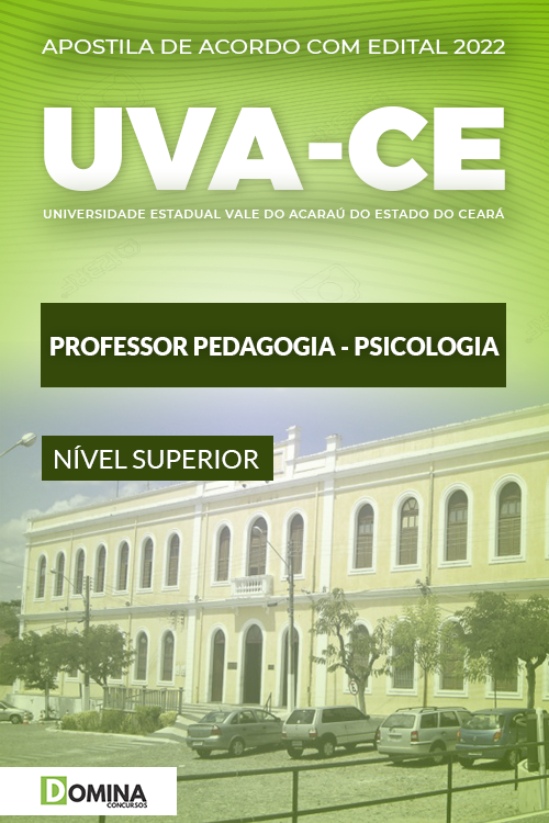 Apostila Digital UVA CE 2022 Professor Pedagogia Psicologia