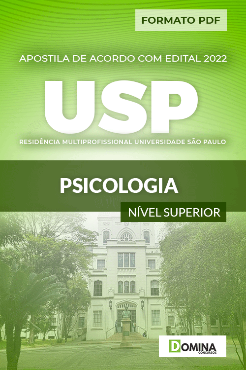 Apostila Digital Processo Seletivo USP 2022 Psicologia