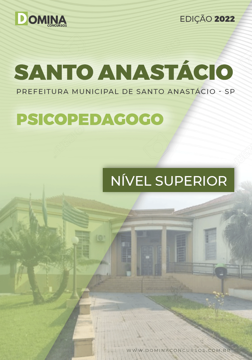 Apostila Pref Santo Anastácio SP 2022 Psicopedagogo