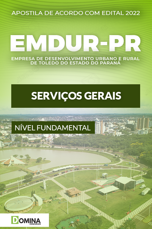 Apostila Concurso EMDUR Toledo PR 2022 Serviços Gerais