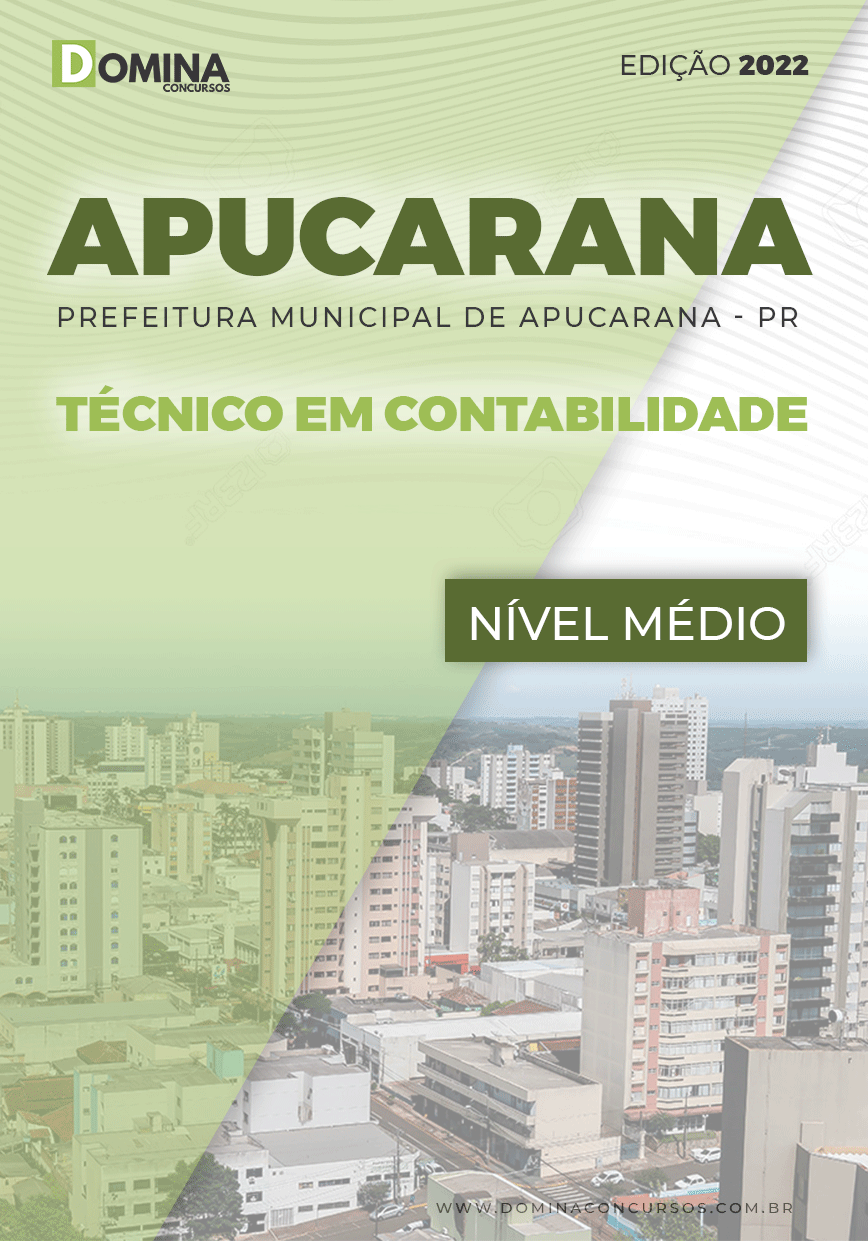 Apostila Pref Apucarana PR 2022 Técnico Contabilidade