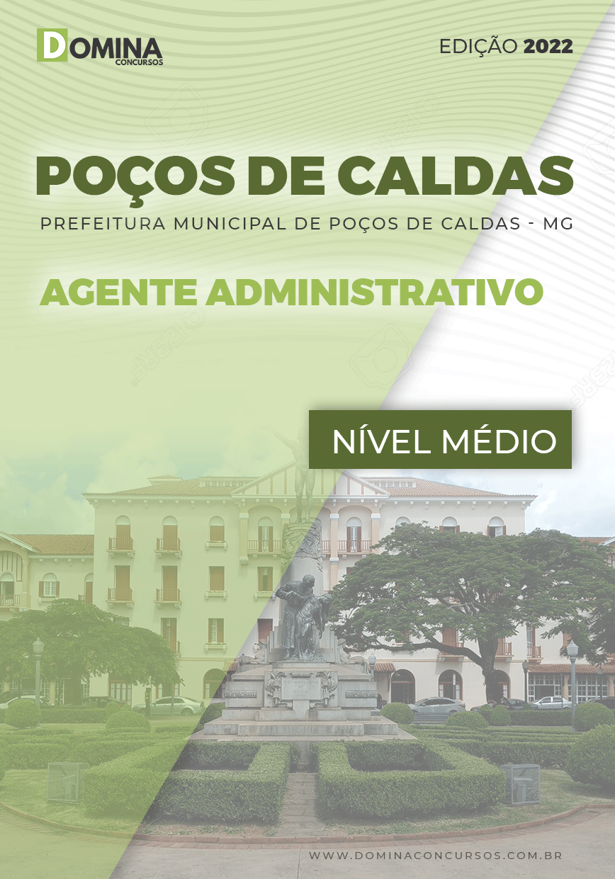 Apostila Pref Poços Caldas MG 2022 Agente Administrativo