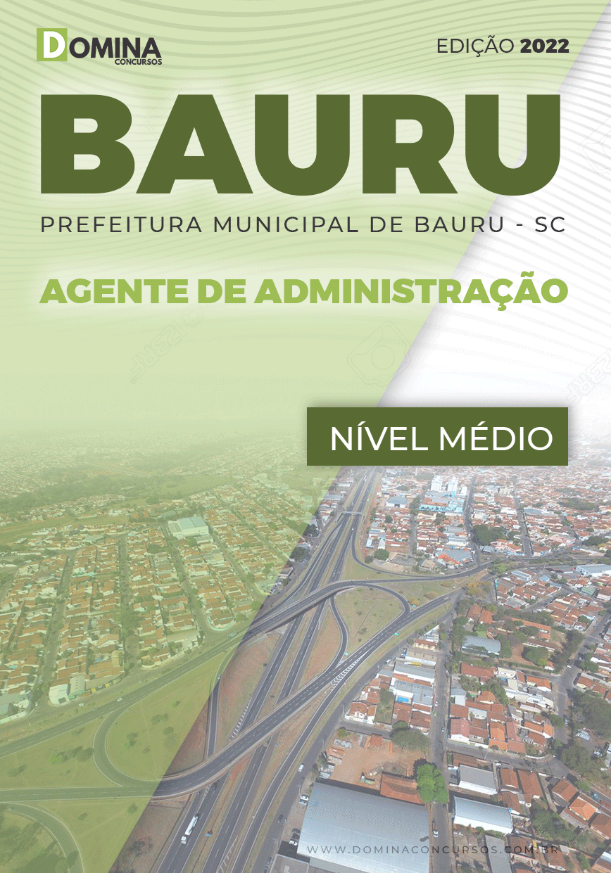 Apostila Pref Bauru SP 2022 Agente Administração