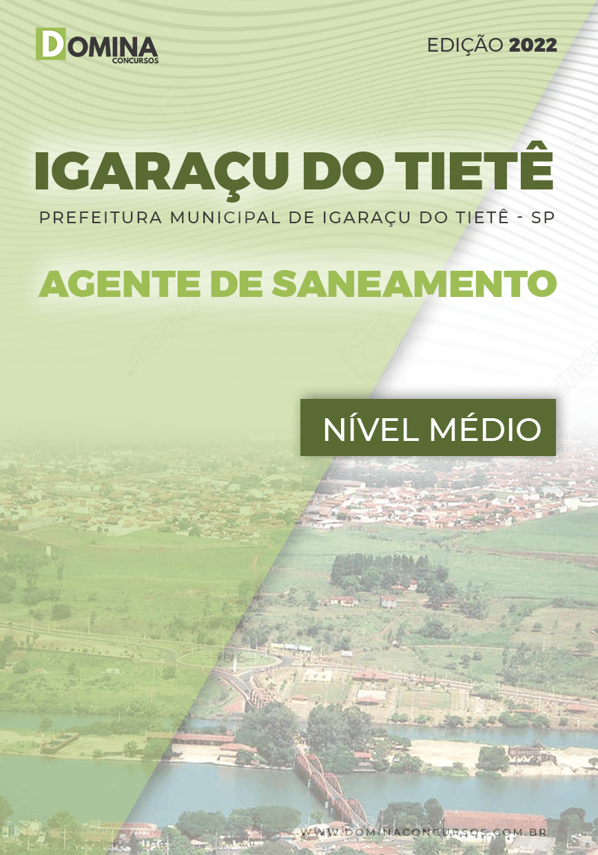 Apostila Pref Igaraçu Tietê SP 2022 Agente Saneamento