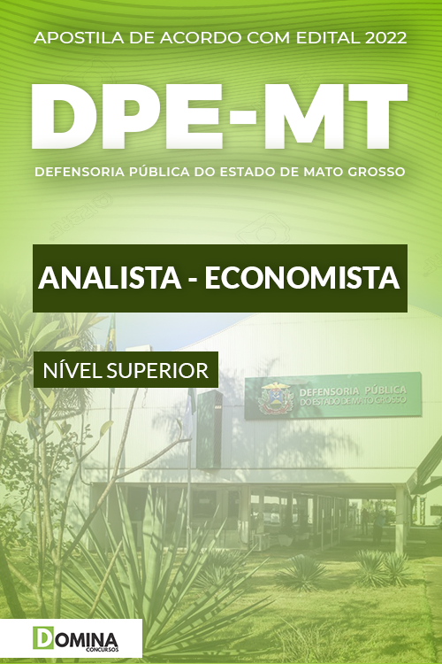 Apostila Digital Concurso DPE MT 2022 Analista Economista