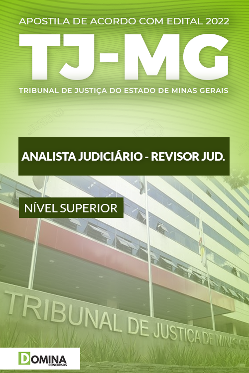 Apostila TJ MG 2022 Analista Judiciário Revisor Judiciário