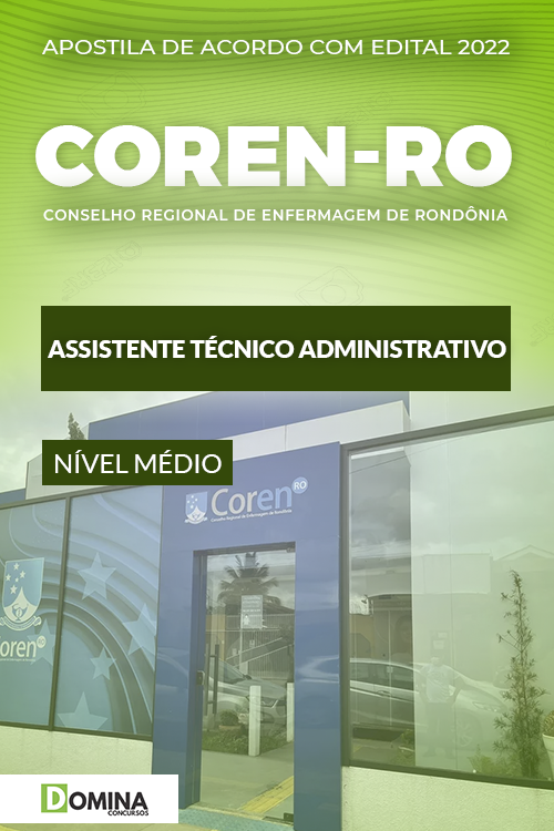 Apostila COREN RO 2022 Assistente Técnico Administrativo