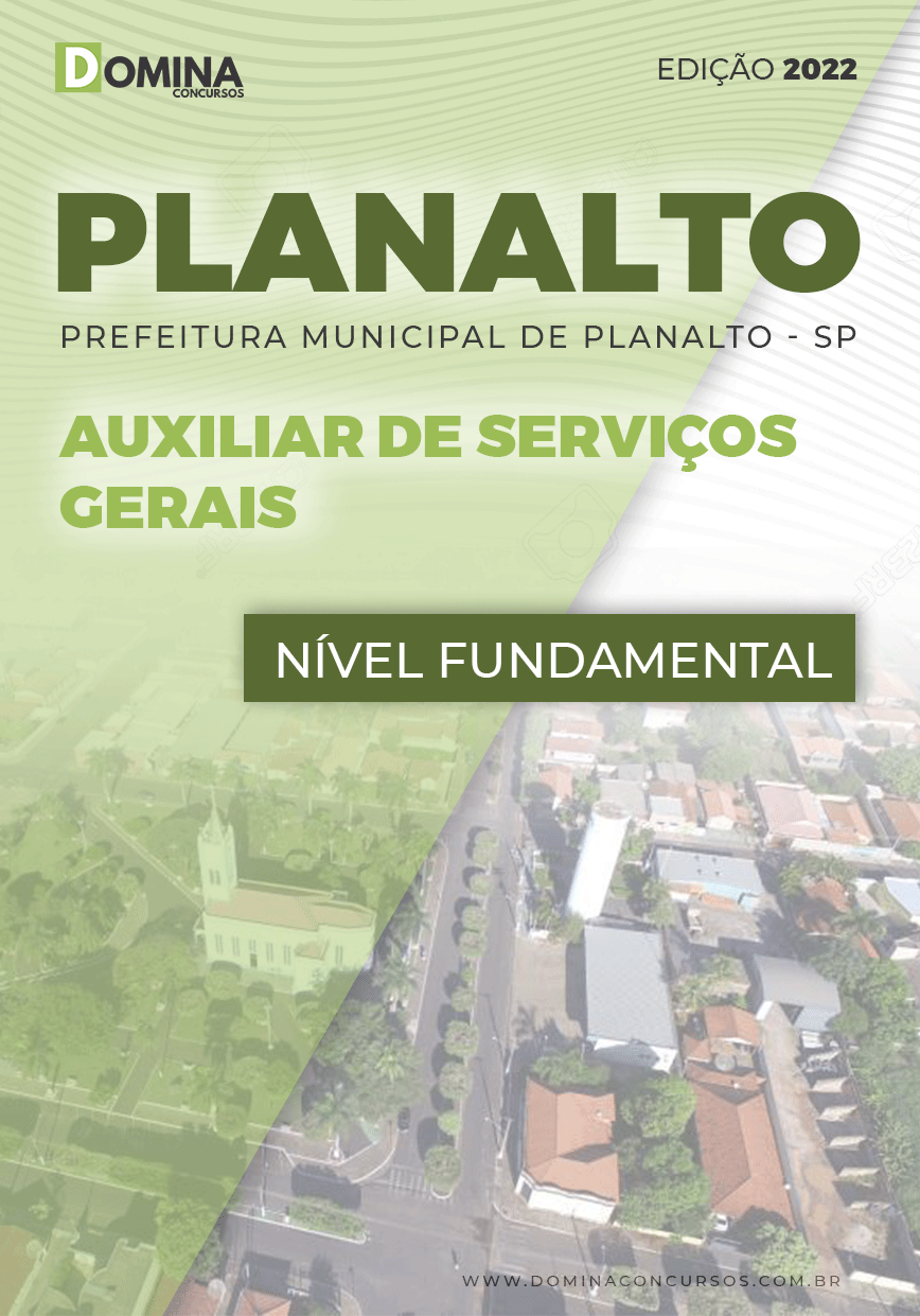 Apostila Pref Planalto SP 2022 Auxiliar Serviços Gerais