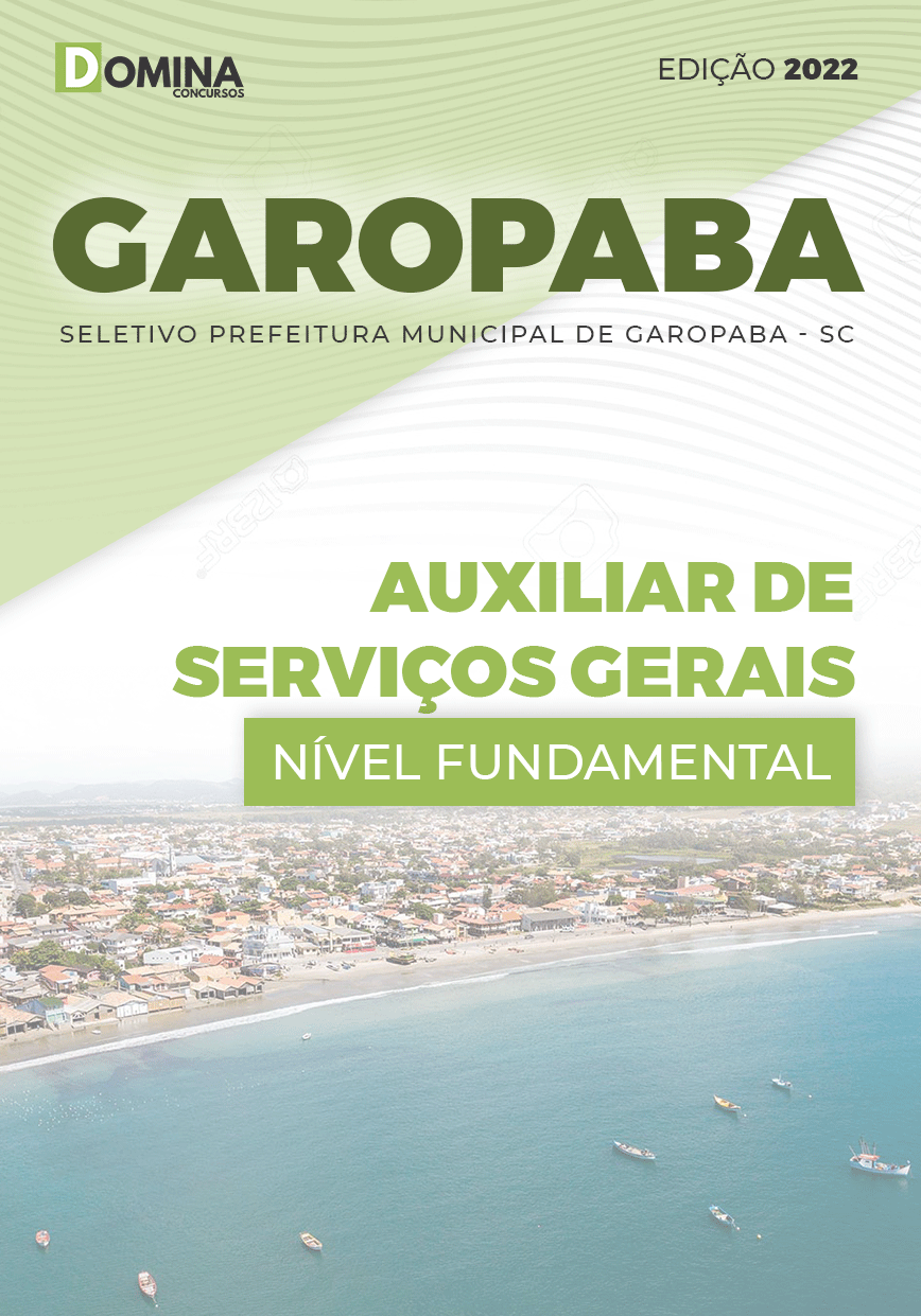 Apostila Pref Garopaba SC 2022 Auxiliar Serviços Gerais