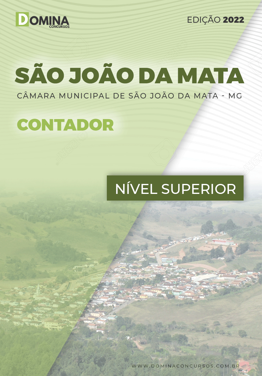 Apostila Câmara São João Mata MG 2022 Contador