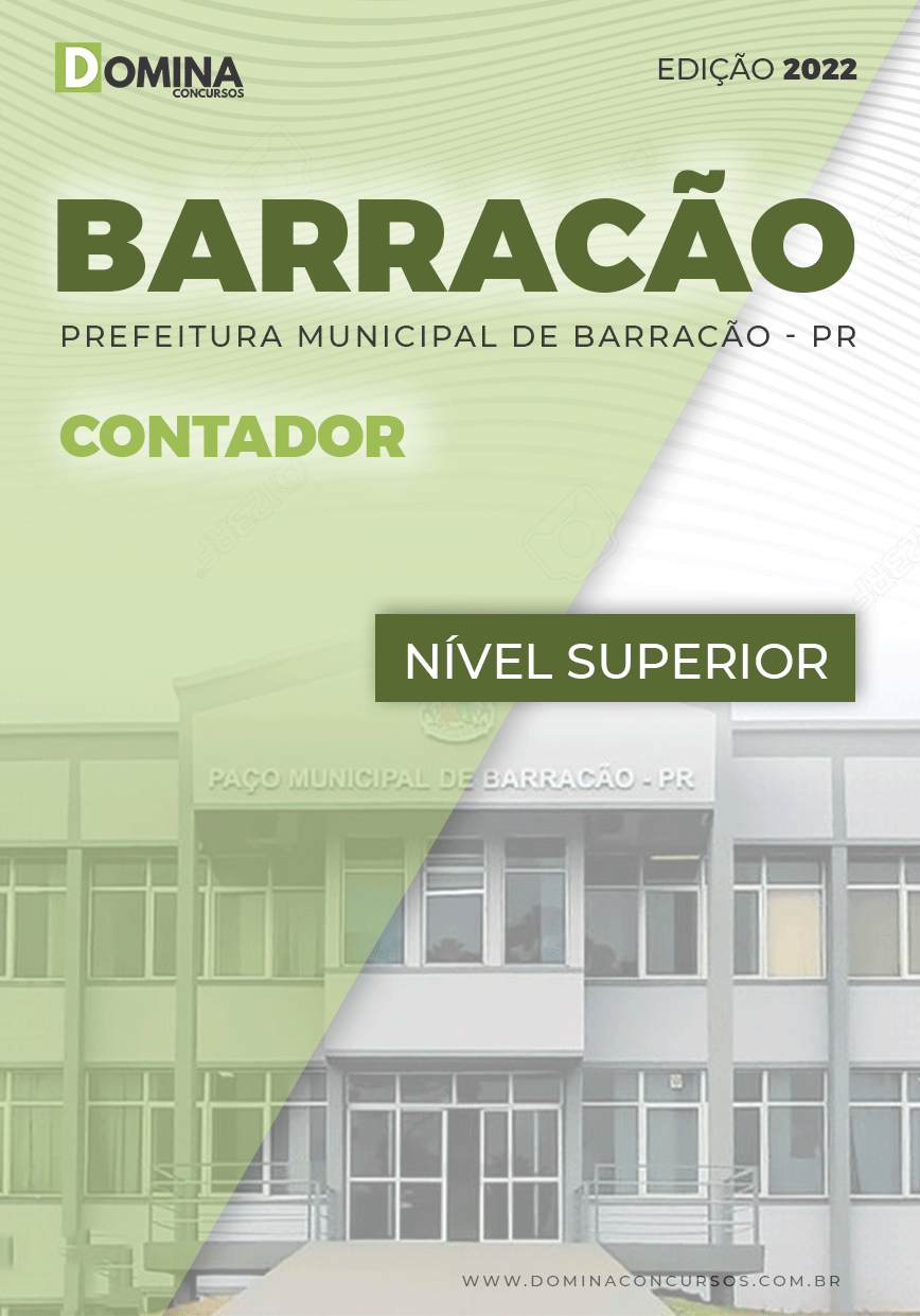 Apostila Digital Concurso Pref Barracão PR 2022 Contador