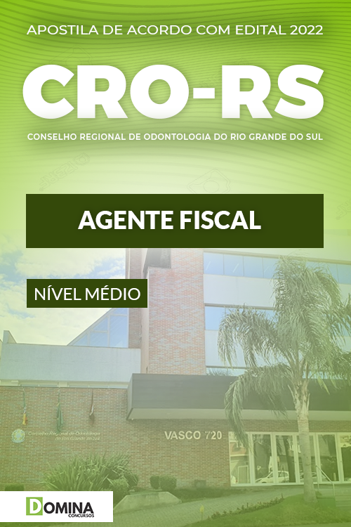 Apostila Digital Concurso CRO RS 2022 Agente Fiscal