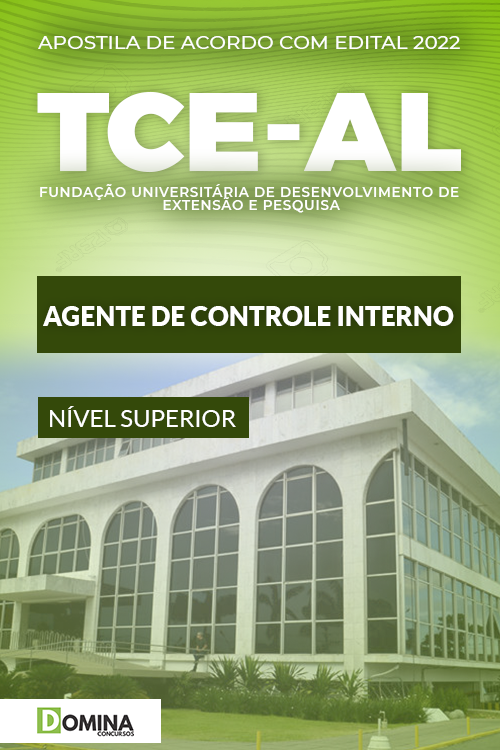 Apostila Concurso TCE AL 2022 Agente Controle Interno