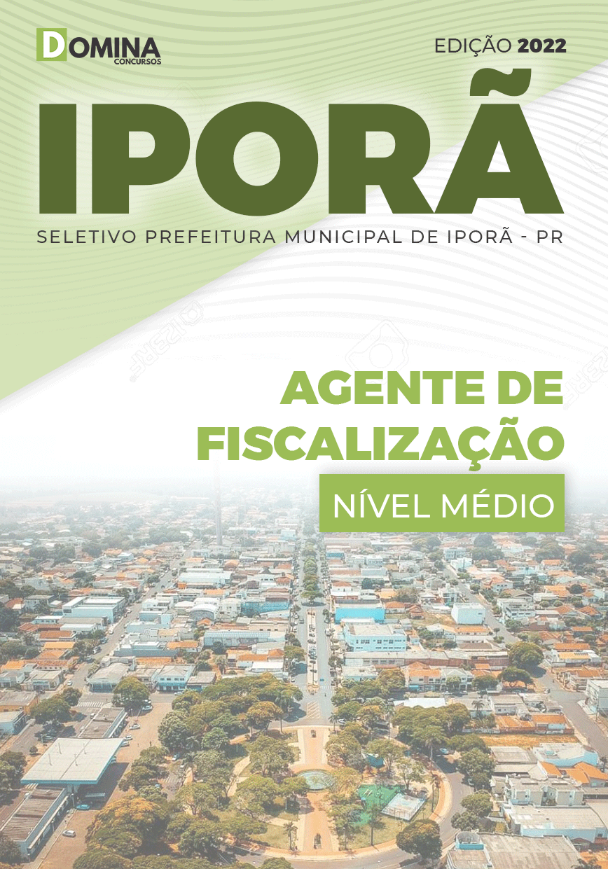 Apostila Digital Pref Iporã PR 2022 Agente Fiscalização