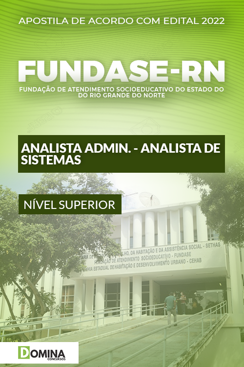 Apostila FUNDASE RN 2022 Agente Socioed Adm Analista Sistema